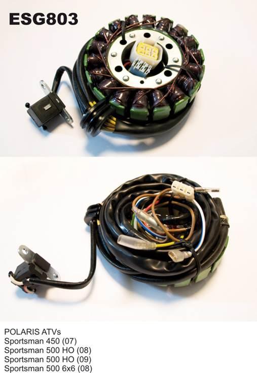 Electrosport Uzwojenie Alternatora Stator Polaris Sportsman 450/500 07-09