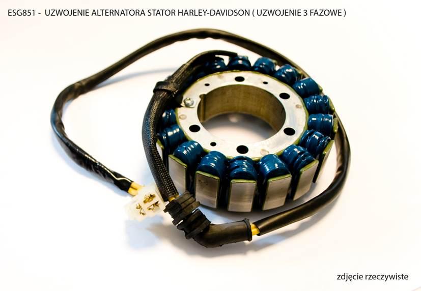 Electrosport Uzwojenie Alternatora Stator Harley-Davidson Uzwojenie 3 Fazow