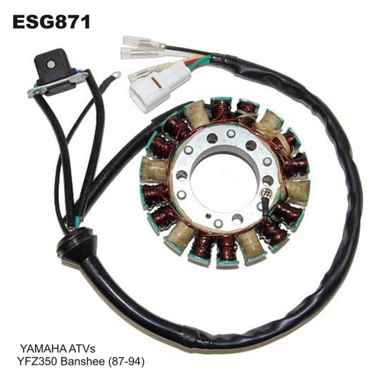 Electrosport Uzwojenie Alternatora Stator Yamaha Yfz 350 Banshee 87-94 Z Im