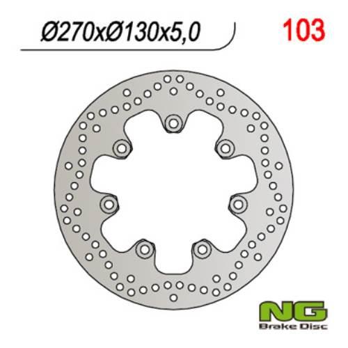 Ng Tarcza Hamulcowa Przód Kawasaki En 500 '90-'93 270X130X5 7X10,5Mm
