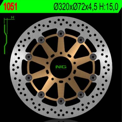 Ng Tarcza Hamulcowa Przód Ducati 749/848/999/1000/1100 '02-17 320X72X4,5Mm