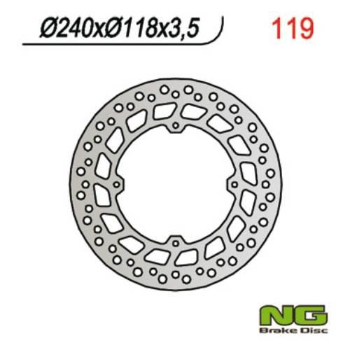 Ng Tarcza Hamulcowa Przód Honda Crm 125, Xlr 125, Xr 250/600 240X118X3,5