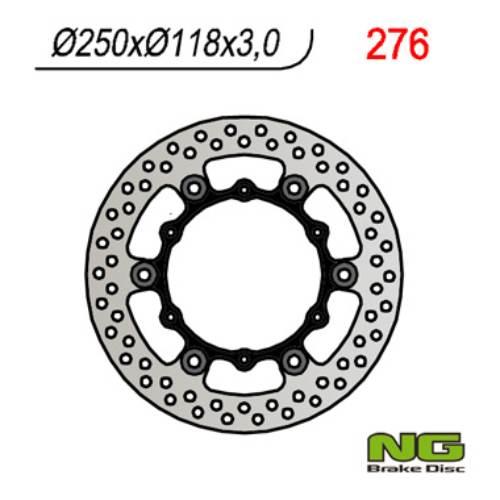 Ng Tarcza Hamulcowa Przód Yamaha Yz/Yzf/Wrf 01-19 Pływająca 250X118X3 6X6,5