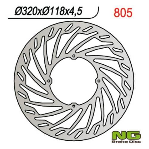 Ng Tarcza Hamulcowa Przód Honda Xr 400/600/650 320X118X3 Oversize