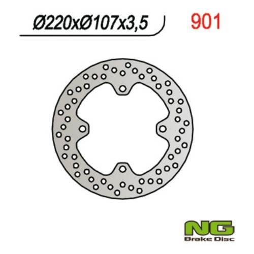 Ng Tarcza Hamulcowa Przód Yamaha Grizzly 660 01-04 220X107X3,5 4 Otwory