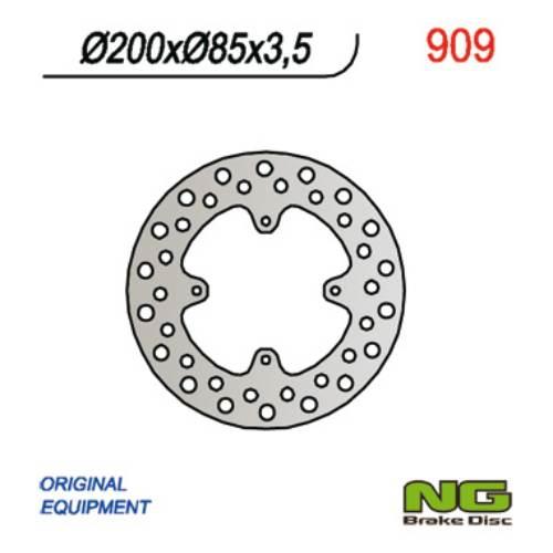 Ng Tarcza Hamulcowa Tył Suzuki Rm 85 '05-'20 6X6,5Mm 200X85X3,5