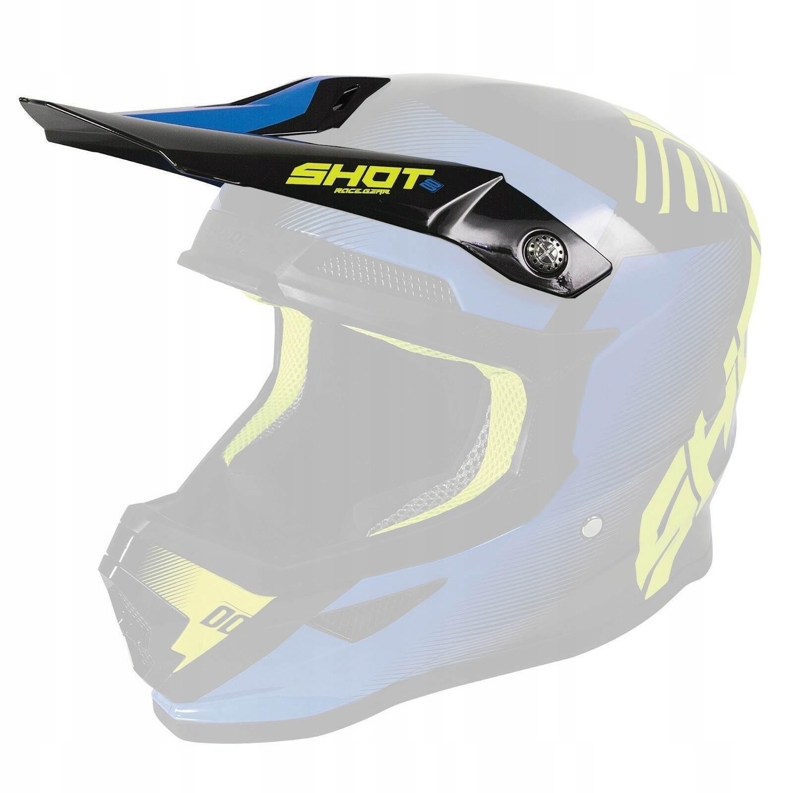 Shot Racing Daszek Do Kasku Furious Trust Black Blue Neon Yellow Kolor Czar
