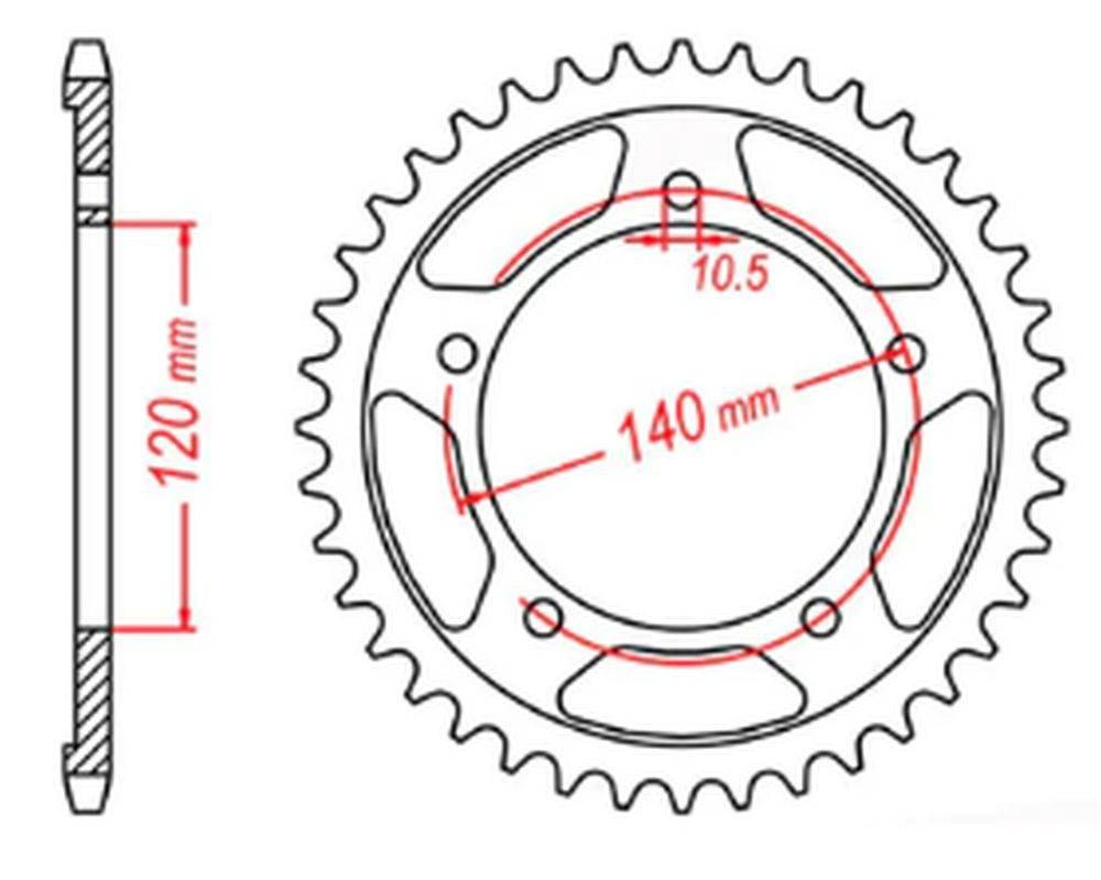 Mtx Parts Zębatka Tylna 4409 40 Suzuki Sv 1000 '03-'07, Gsxr 1000 '01-'06 -