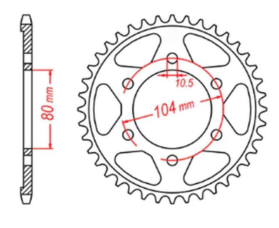 Mtx Parts Zębatka Tylna 4359 43 Kawasaki Zx750R, Ninja, Klz Versys 12- Jtr1