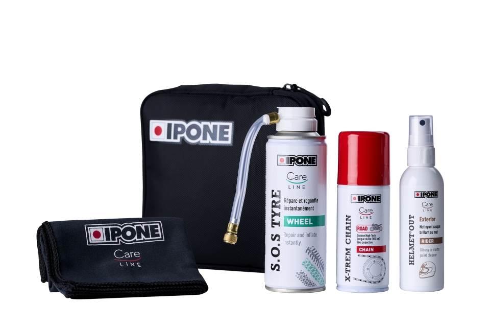 Ipone Road Trip Kit - Zestaw Podróżny Sos Tyre+X-Trem Road+Helmet Out Carel