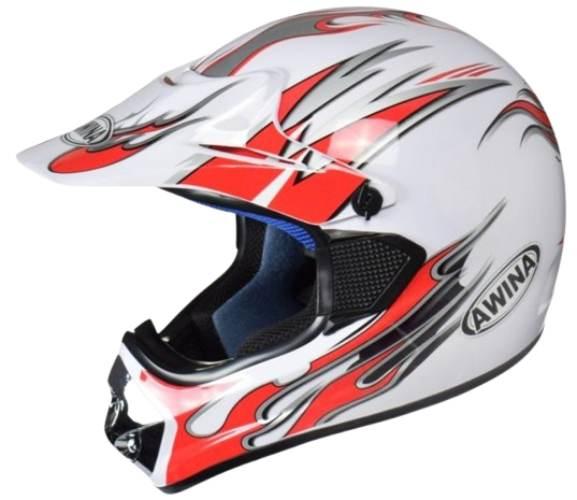 Kask Awina Xxl Biało-CzerwGraf Enduro Tn-8686-30