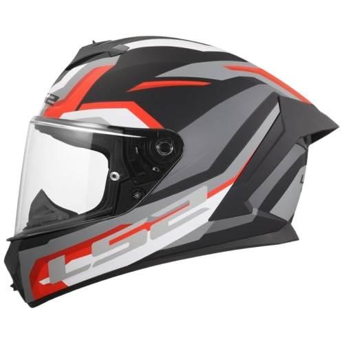 Kask Ls2 Ff820 Rapid Iii Hyper Black Red Xs