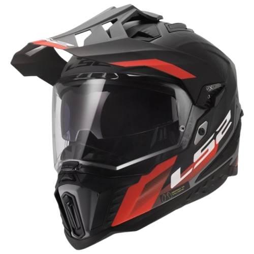 Kask Ls2 Mx701 Explorer Hexa Black Red Grey 3Xl