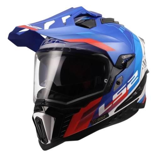 Kask Ls2 Mx701 Explorer Hexa White Blue Red 3Xl