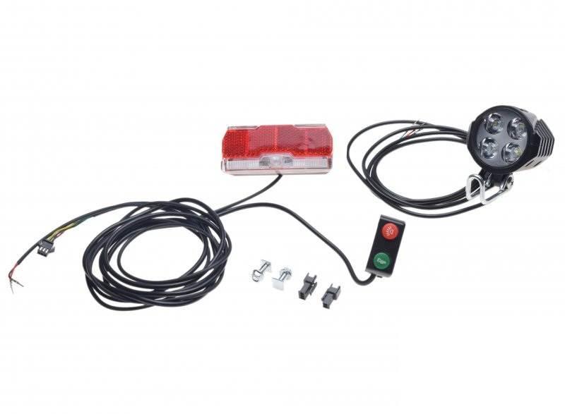 Lampa Przód I Tył Do Hulajnoga E-Bike 12-60V