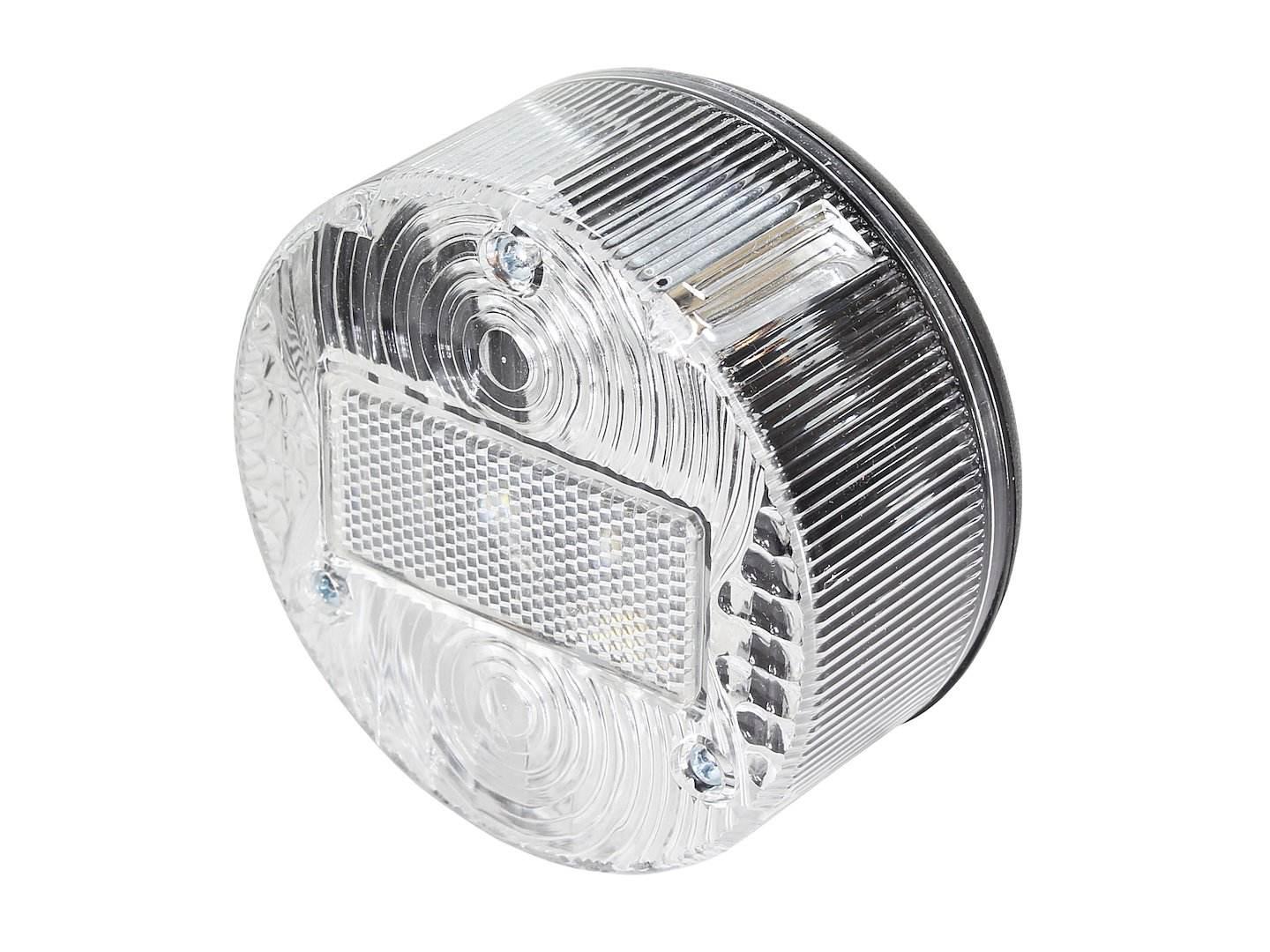 Lampa Tył Mz Okrągła Biała Z Białym Odblaskiem