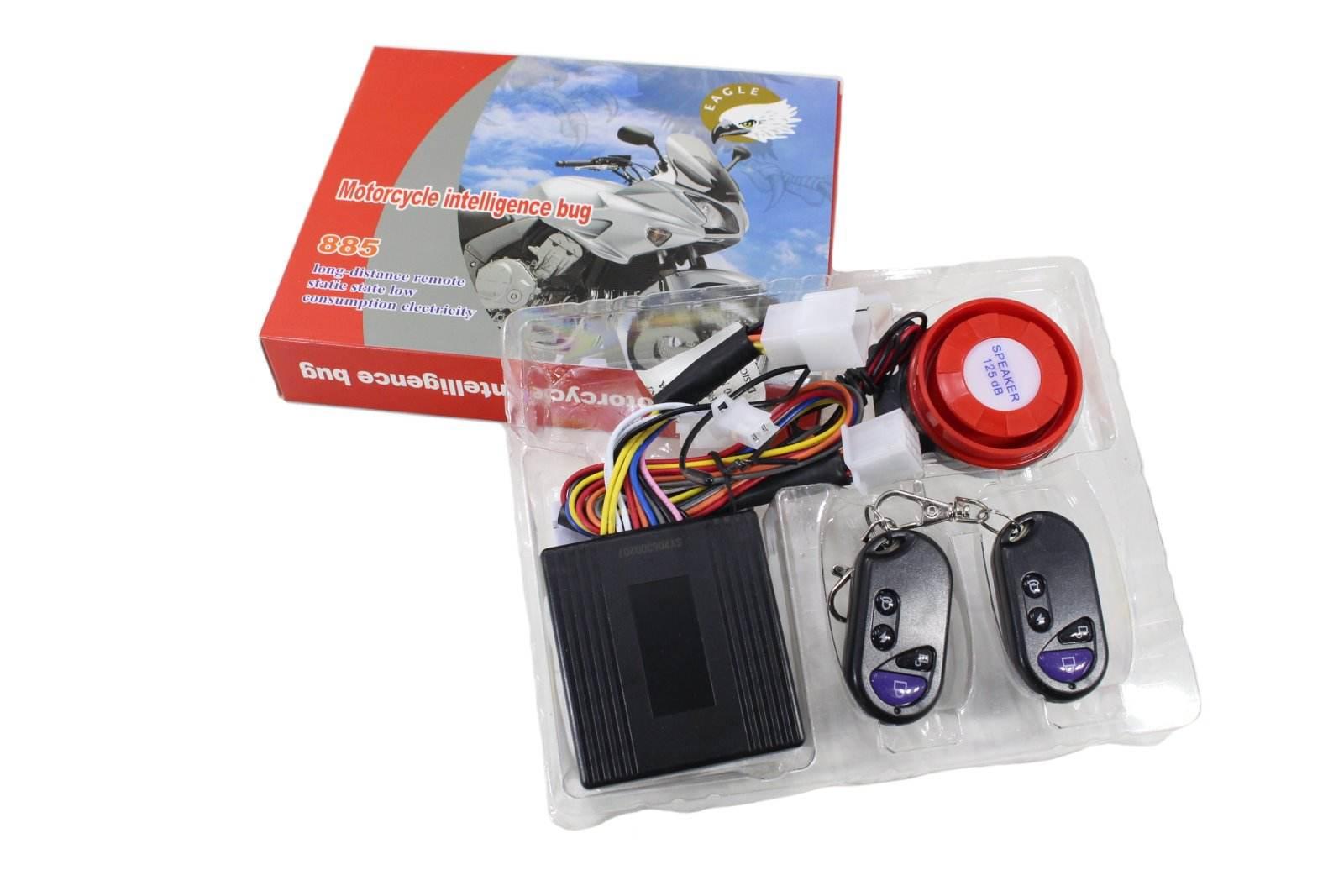 Alarm Skuter Motocykl Duży Zestaw