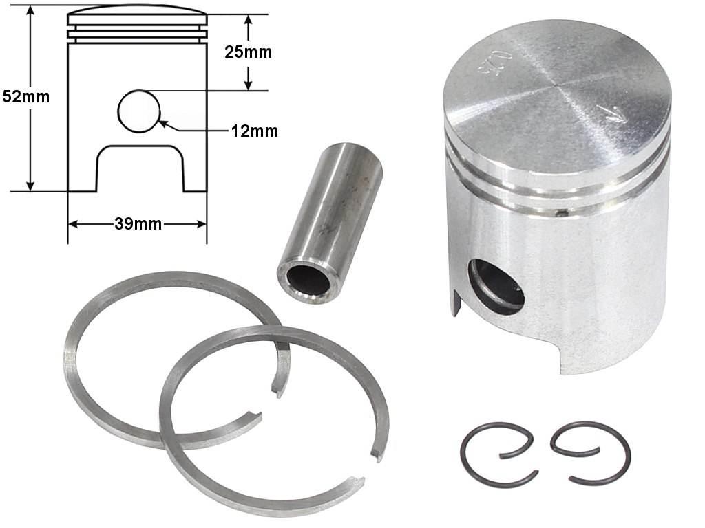 Tłok Simson S51 39,00 4-Szlif Std