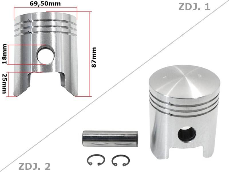 Tłok Mz Ts 250 69,50 1-Szlif Std