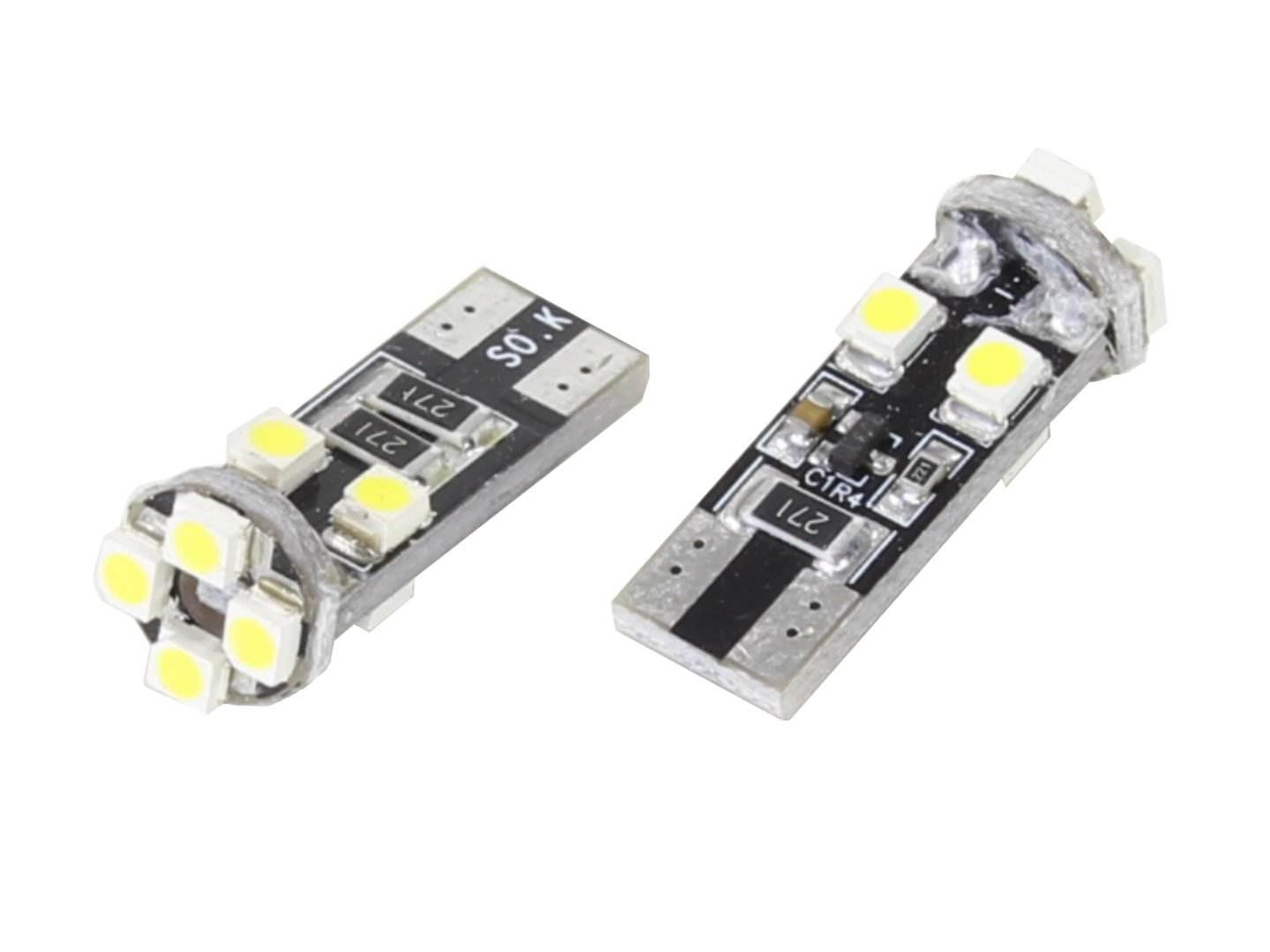 Żarówka 12V T10 Bezcokołowa 8Szt. Dioda Led
