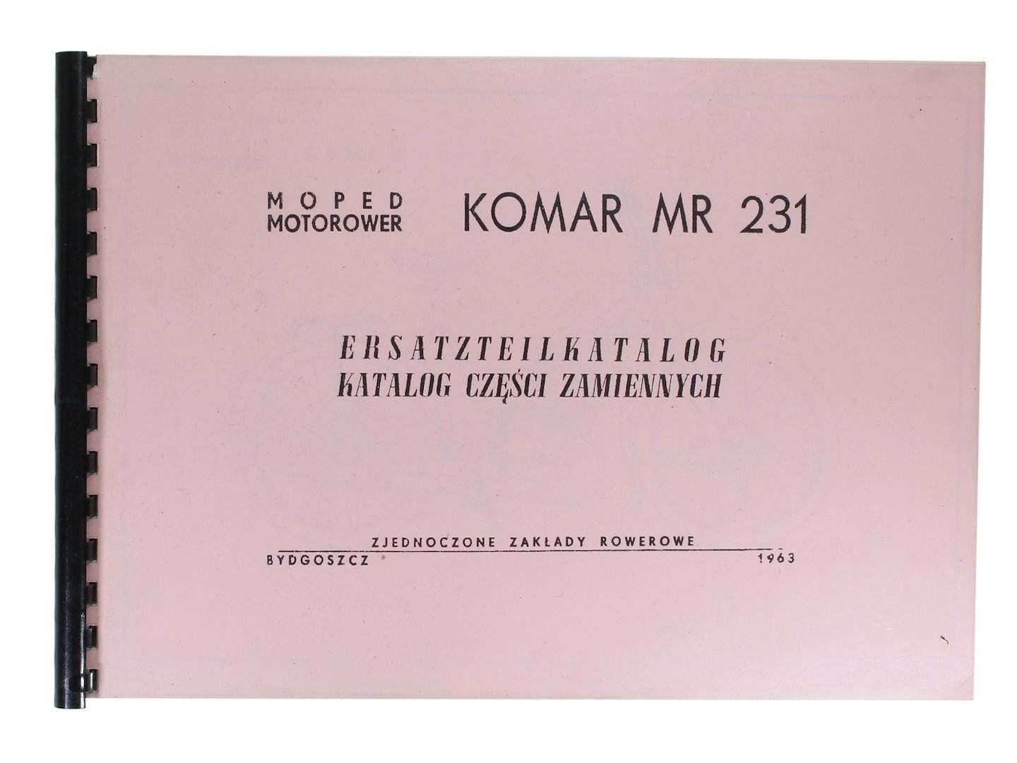 Katalog Części Zamiennych Komar Mr-231