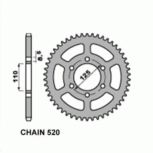 Bea zębatka napędzana cagiva 125 alletta /blues/frecc BER1397-40