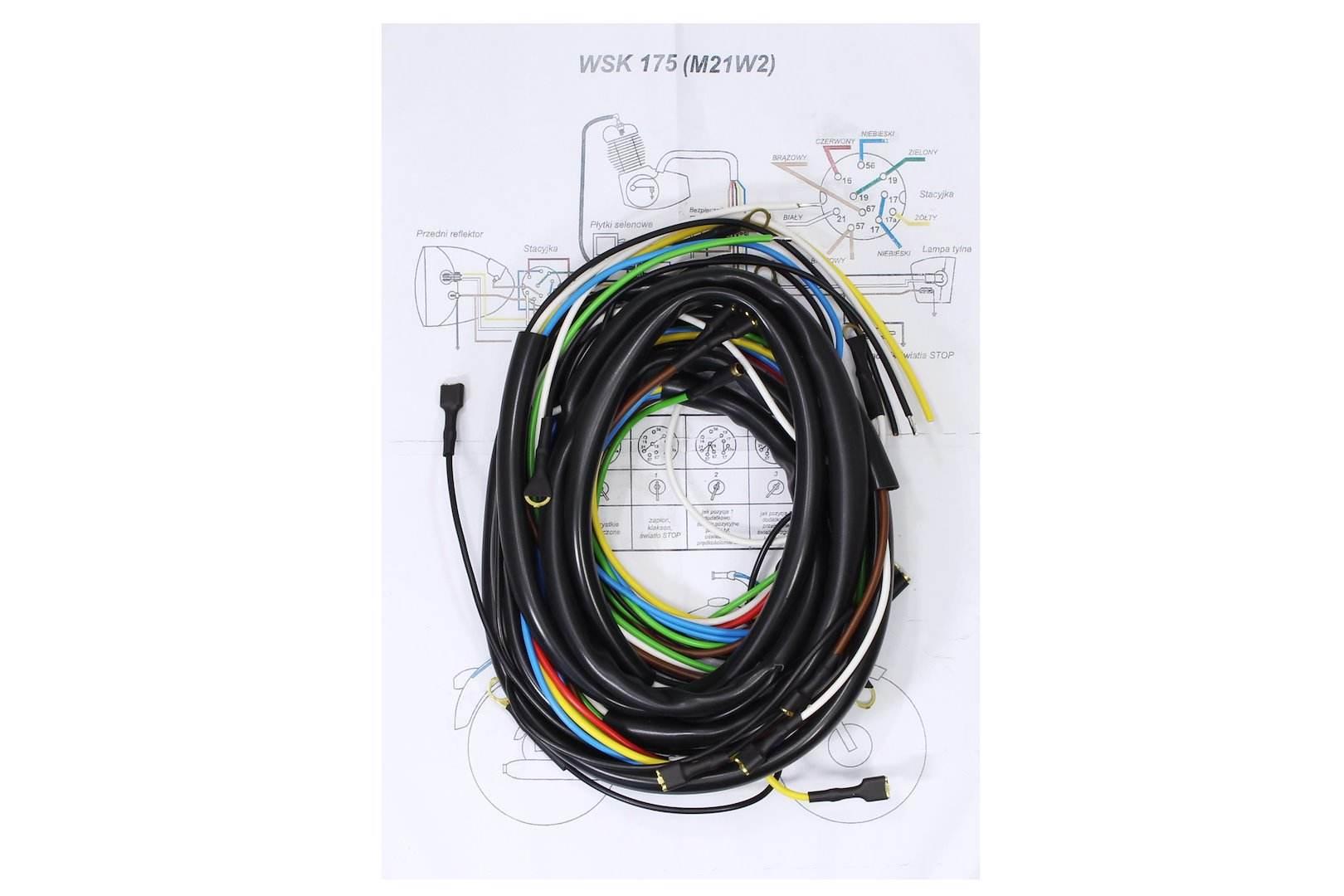Instalacja Elektryczna Wsk M21W2 175 „Sport 1” + Wiązka Kierunkowskazów 6V