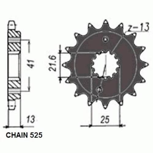 Zebatka napedowa sunstar sunf407-15