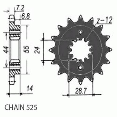 Zebatka napedowa sunstar sunf420-15