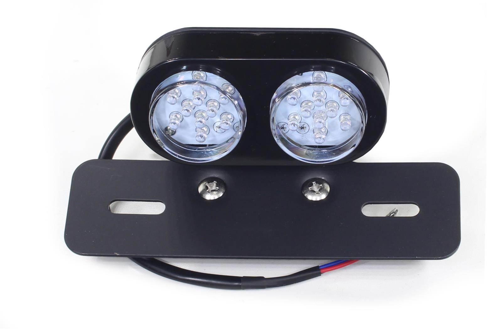 Lampa Tył Led Motocyklowa Z Podstawą Pod Tablicę Rejestracyjną Z Podświetle