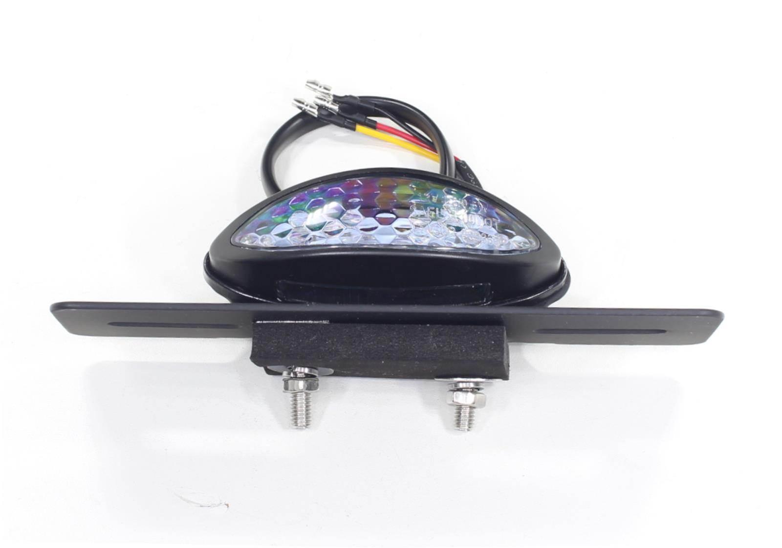Lampa Tył Led Motocykl Z Podstawą Pod Tablicę Rejestracyjną Z Podświetlenie