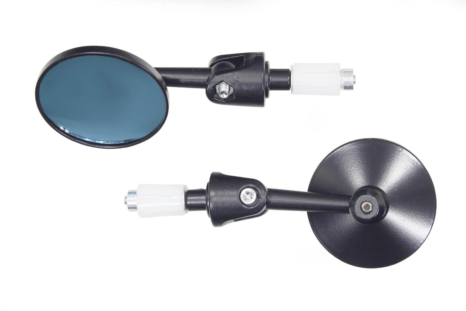 Lusterka Motocyklowe Czarne Mocowanie W Kierownicę 18Mm Oxf-8753 Kpl.