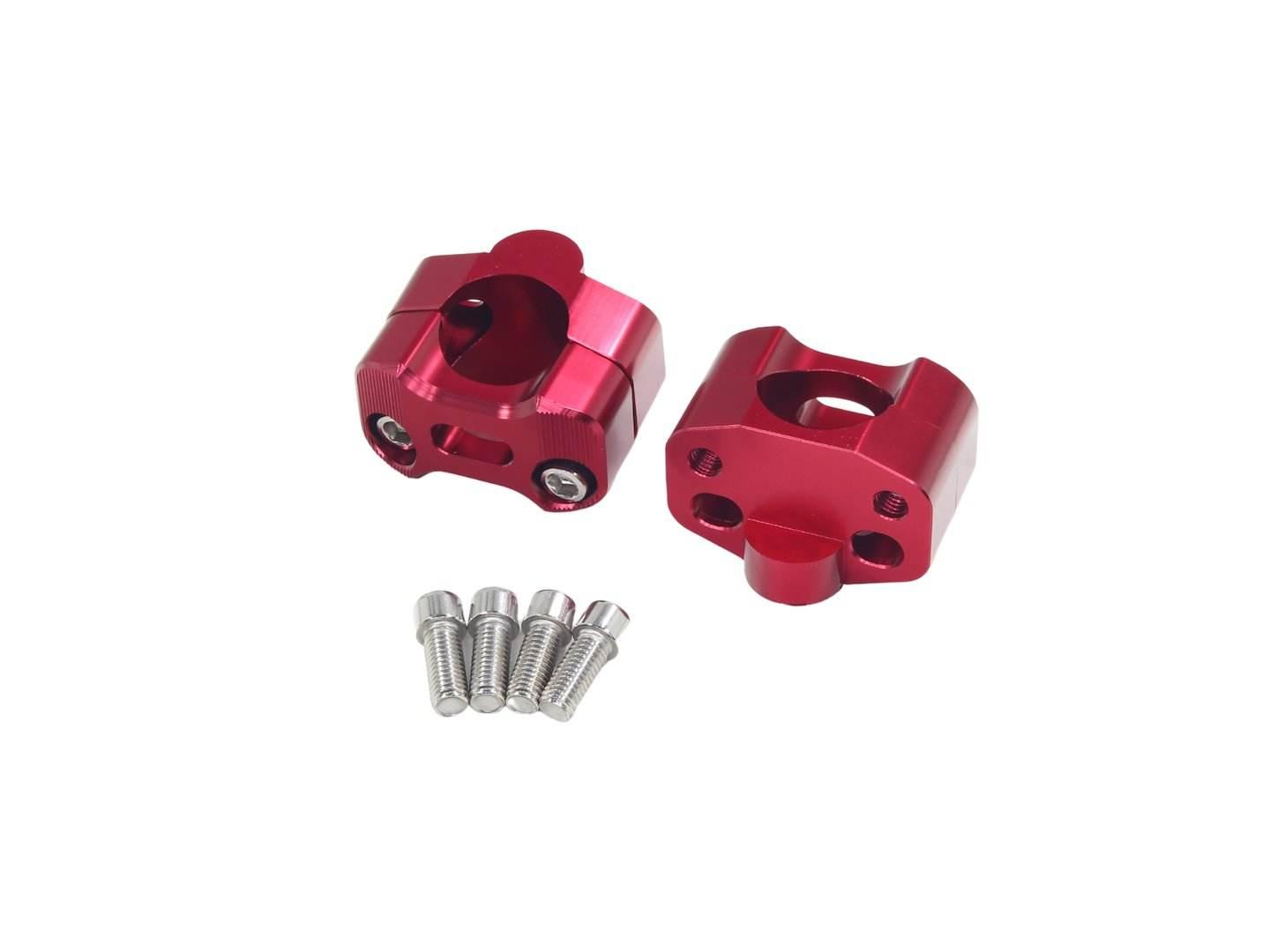 Mocowanie Kierownicy Wieżyczki 28Mm Czerwone Hb