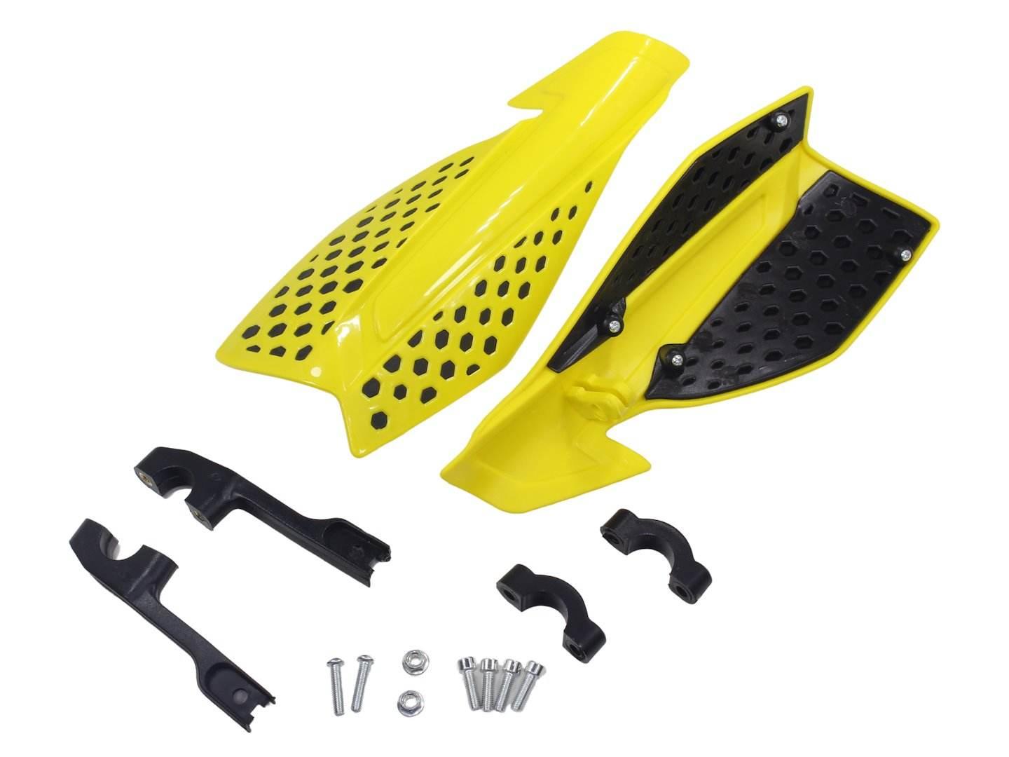 Ochraniacze Dłoni Cross Enduro Żółte Mod.2 Hb