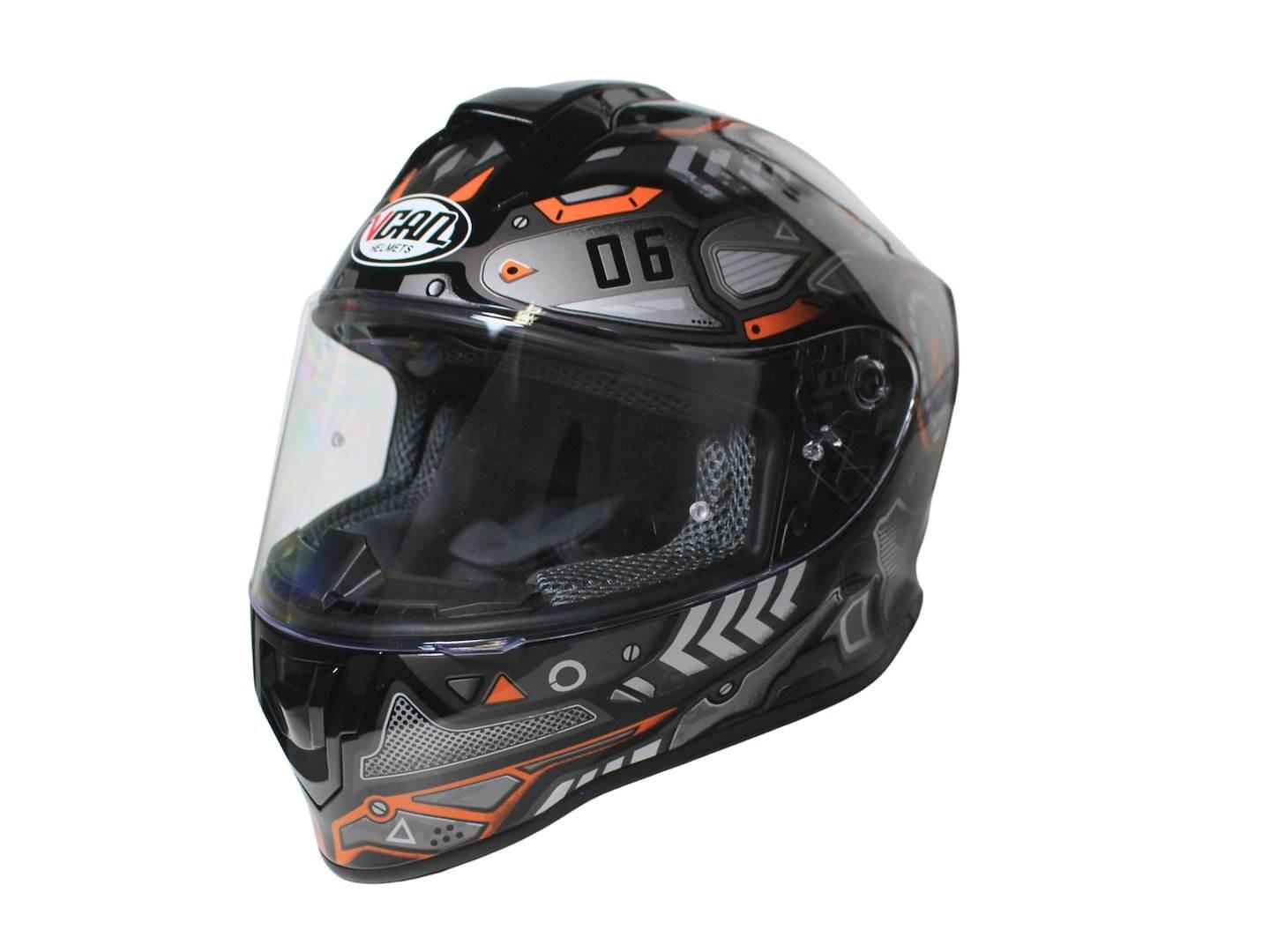 Kask Vcan H151 Black War Machine Gloss Kid Yl 51-52 Junior Dziecięcy