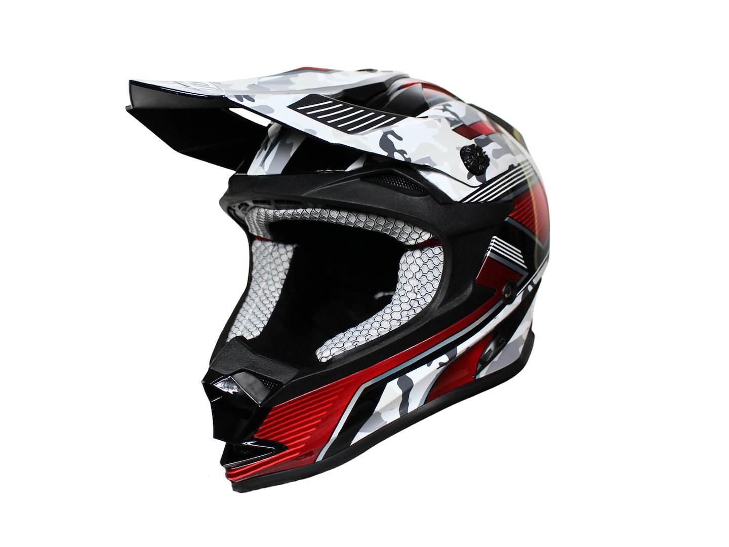 Kask Vcan V321 Black Camo Force Kid Ym 51-52 Junior Dziecięcy