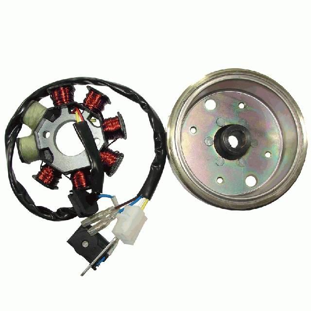 Stojan alternatora power force z kołem magnesowym gy6 50cc 4t gy6080004-5