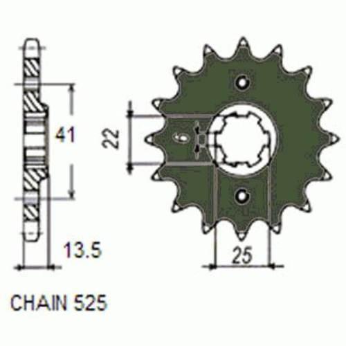 Zebatka napedowa sunstar sunf405-17 (wycofana z produkcji)
