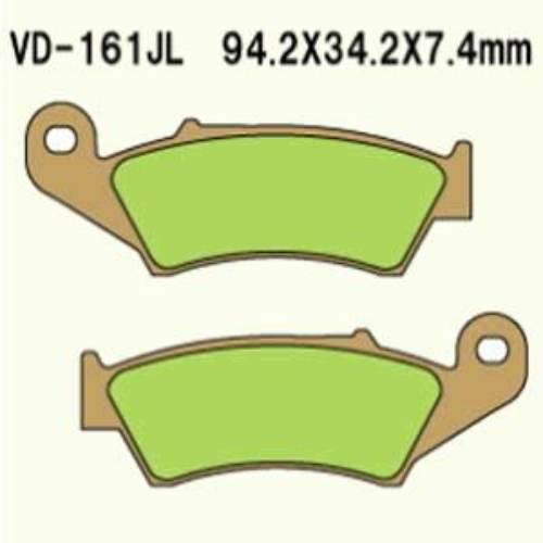 Klocki hamulcowe vesrah sintered metal vd-161jl (fa185hh)
