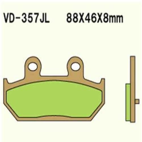 Klocki hamulcowe vesrah sintered metal vd-357jl