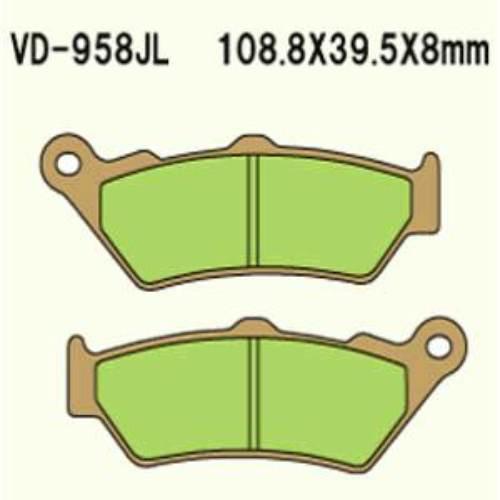 Klocki hamulcowe vesrah sintered metal vd-958jl (fa209)