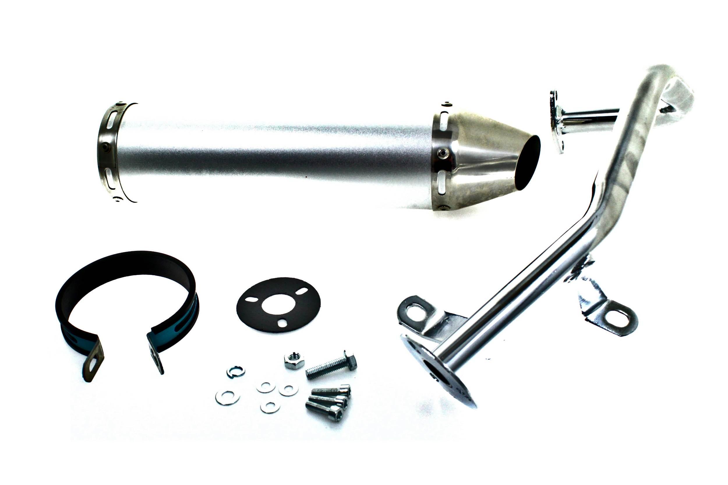 Tłumik power force tuning gy6 4t tune-ex srebrny tut000308 PF 10 075 0008