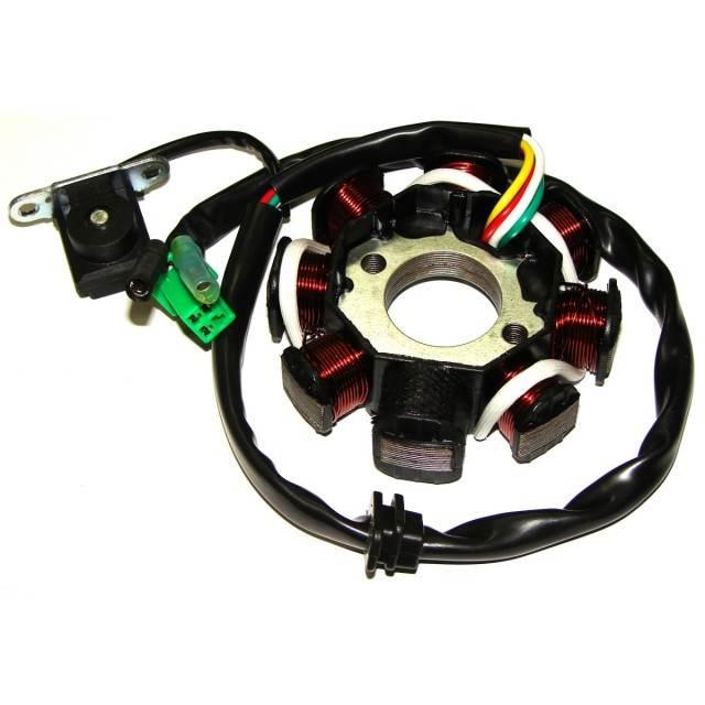 Stojan alternatora power force gy6 125/150 8 cewek gy6125w104121