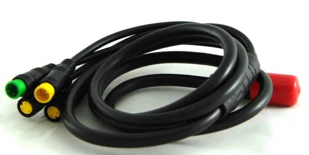 Kabel przewód e-bus bafang 700mm 4 końcówki wyświetlacz manetka hamulce