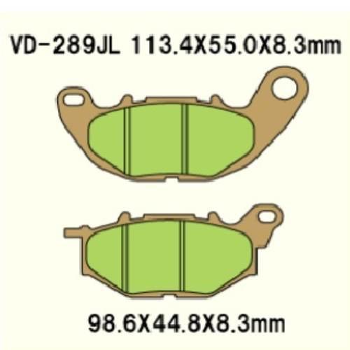 Klocki hamulcowe vesrah sintered metal vd-289jl