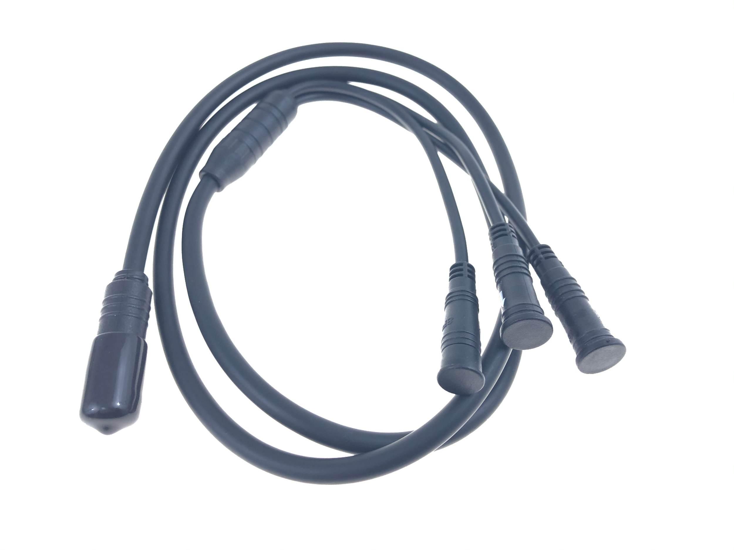 Kabel przewód e-bus bafang 1060mm 3 końcówki wyświetlacz , hamulce ,