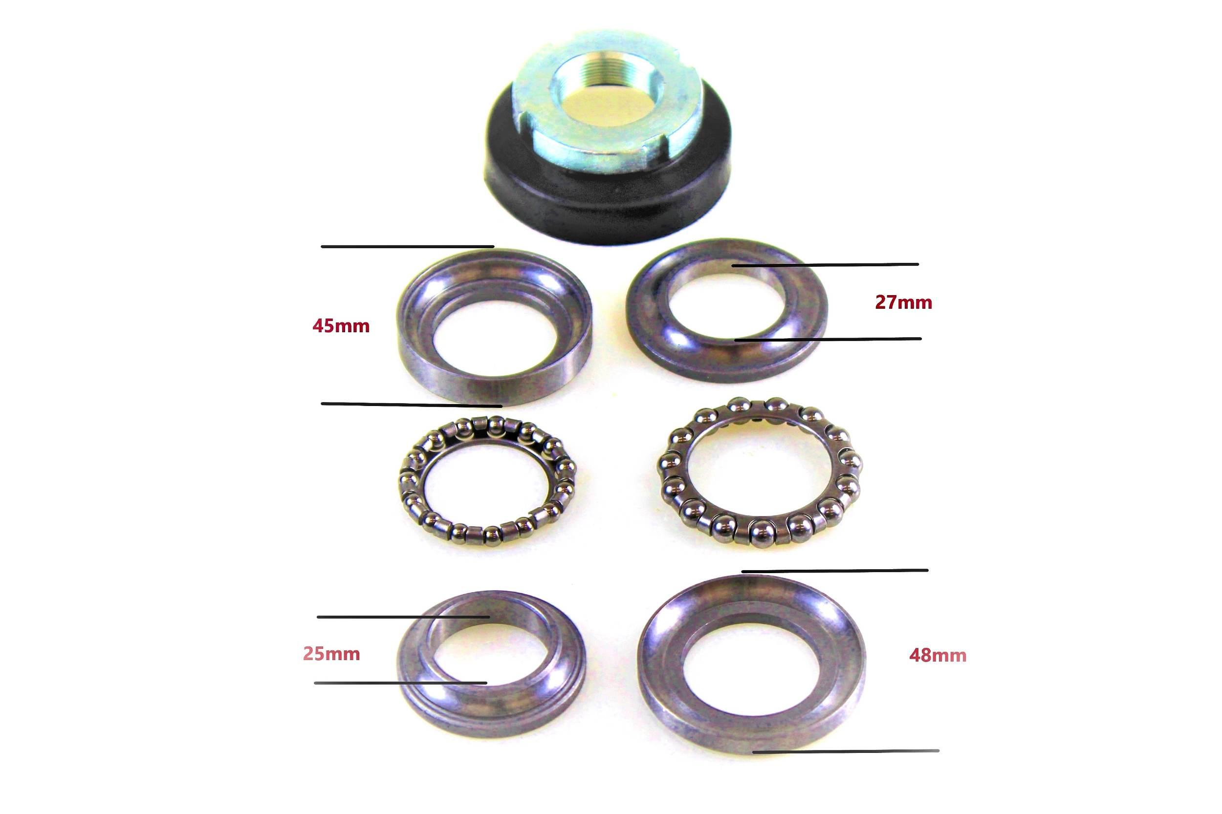 Zestaw łożysk główki ramy power force suzuki gn 125 gn125000026