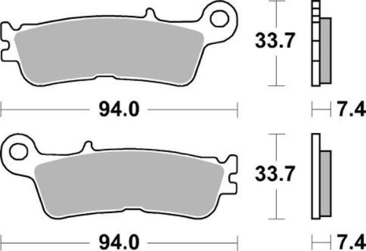 Klocki hamulcowe braking sintered 995cm46 offroad racing