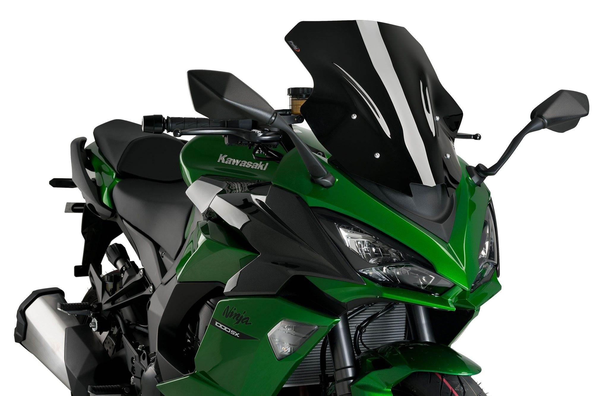 Szyba sportowa puig do kawasaki z1000sx 11-19 / ninja 1000 sx 20-22 czarna