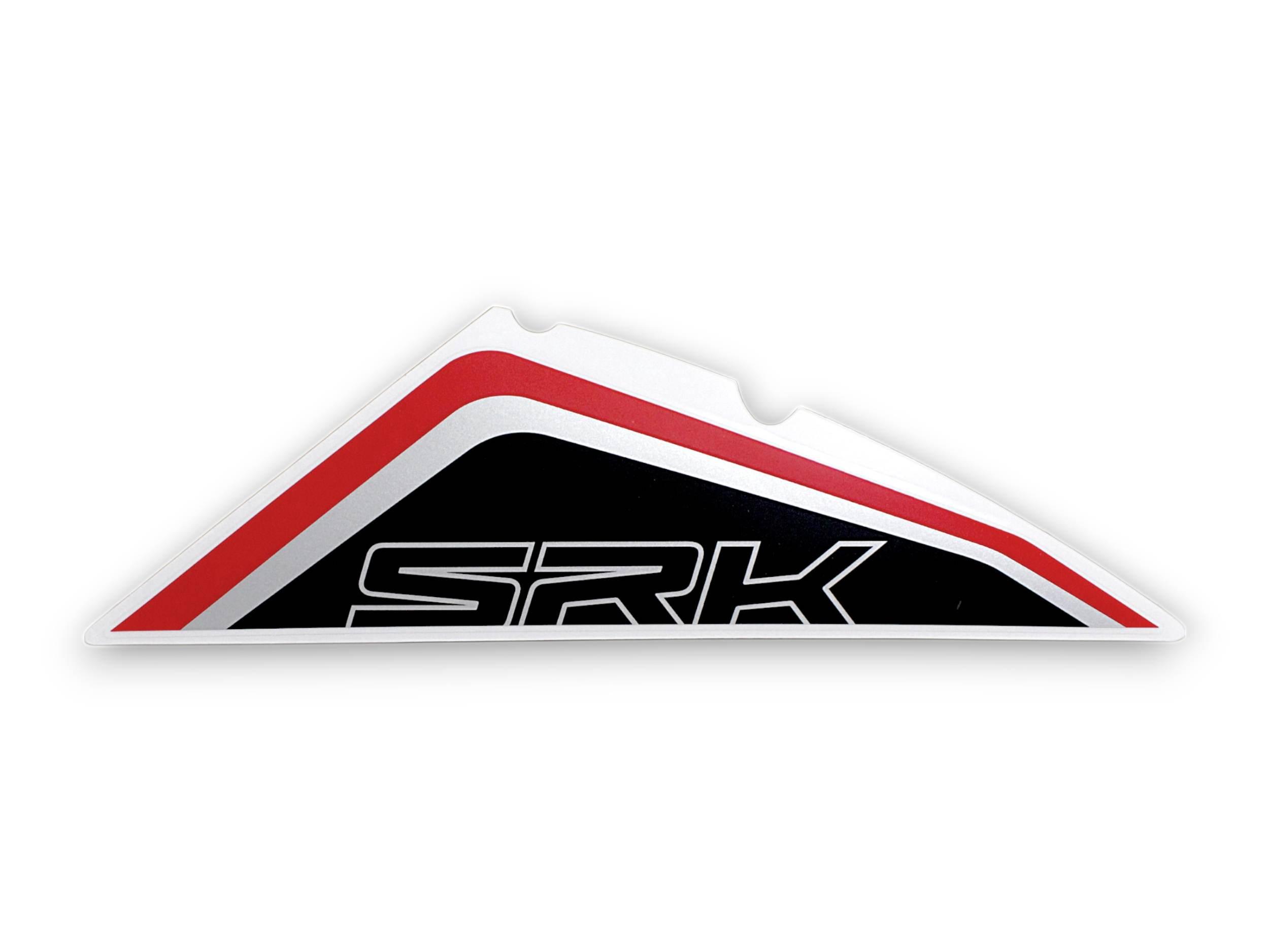 Naklejka prawej przedniej owiewki dolna srk125r 05522LA1FB00-QJ